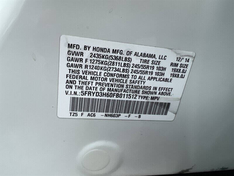 2015 Acura MDX w/Tech w/RES