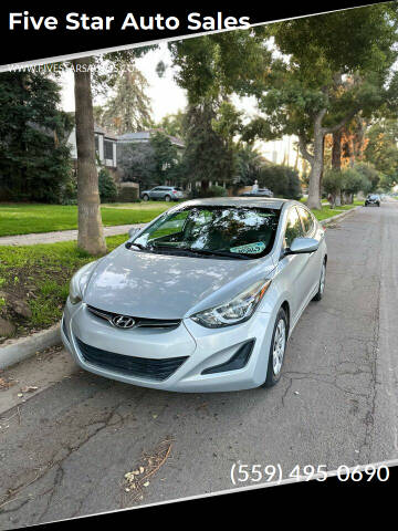 2016 Hyundai Elantra for sale at Five Star Auto Sales in Fresno CA