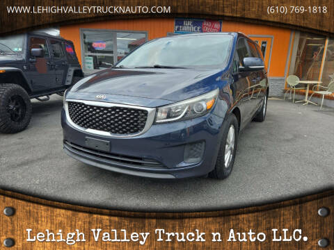 2015 Kia Sedona for sale at Lehigh Valley Truck n Auto LLC. in Schnecksville PA