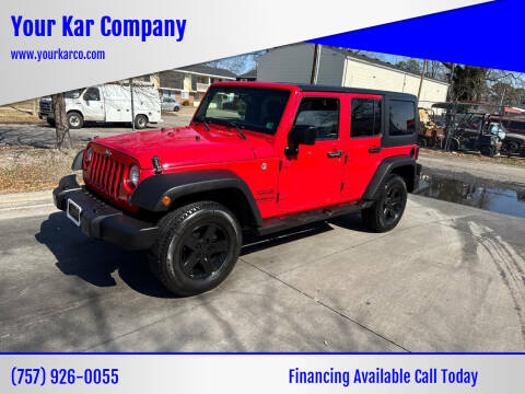2017 Jeep Wrangler Unlimited for sale at Your Kar Company in Norfolk VA
