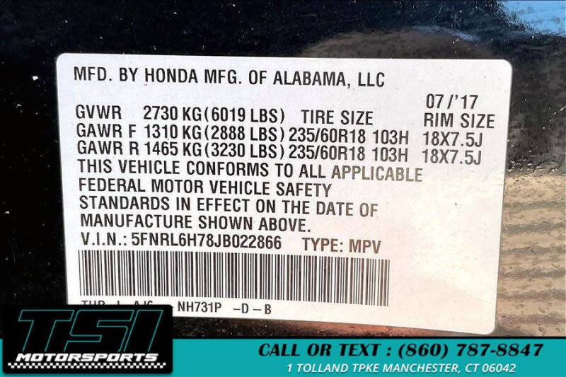 2018 Honda Odyssey