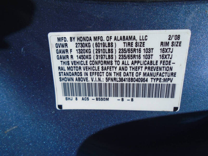 2008 Honda Odyssey EX
