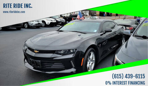 2018 Chevrolet Camaro for sale at RITE RIDE INC. in Murfreesboro TN