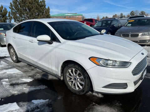 2016 Ford Fusion for sale at BERKENKOTTER MOTORS in Brighton CO