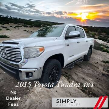 2015 Toyota Tundra for sale at Simply Auto Sales in Palm Beach Gardens FL