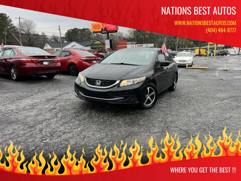 2015 Honda Civic for sale at Nations Best Autos in Decatur GA