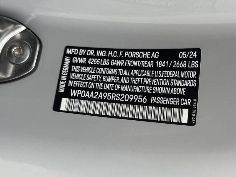 2024 Porsche 911 Carrera T