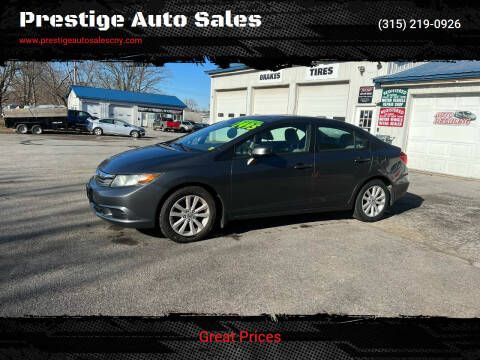 2012 Honda Civic for sale at Prestige Auto Sales in Yorkville NY