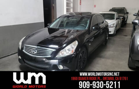 2015 Infiniti Q40 for sale at World Motors INC in Ontario CA