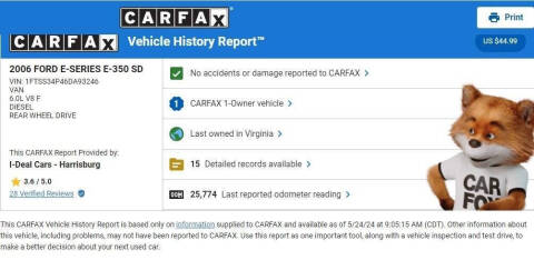 2006 Ford E-Series E-350 SD