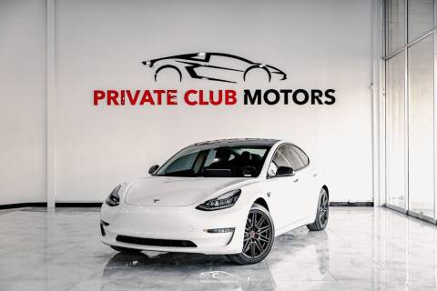 2018 Tesla Model 3 for sale at Private Club Motors in Houston TX