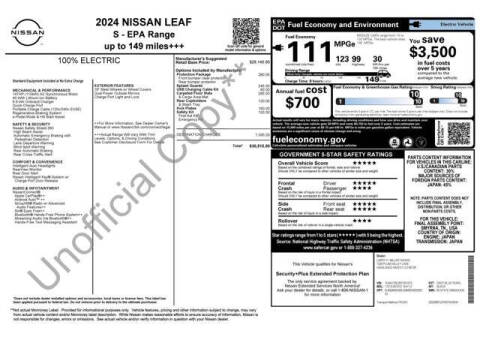 2024 Nissan LEAF S