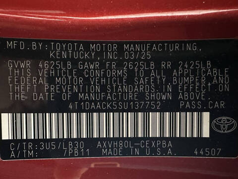 2025 Toyota Camry XSE