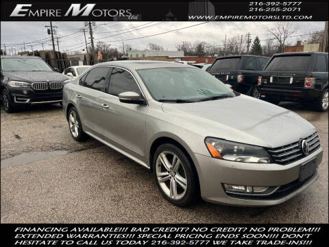 2013 Volkswagen Passat for sale at Empire Motors LTD in Cleveland OH