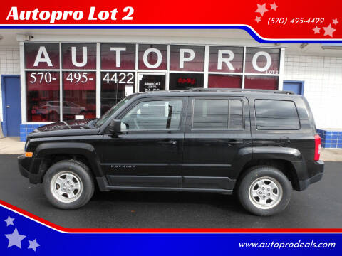 2014 Jeep Patriot for sale at Autopro Lot 2 in Sunbury PA