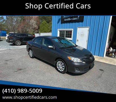 2013 Toyota Corolla for sale at Shop Certified Cars in Easton MD