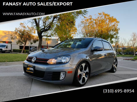 2012 Volkswagen GTI for sale at FANASY AUTO SALES/EXPORT in Yorba Linda CA