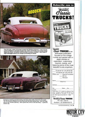 1949 Mercury Custom Convertible