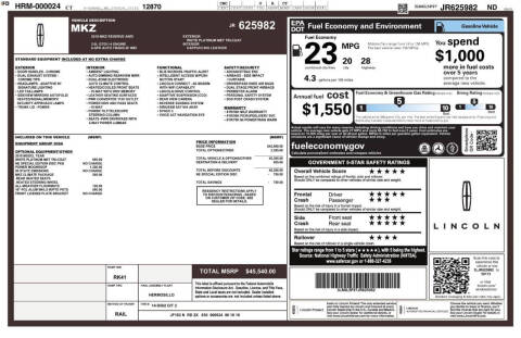 2018 Lincoln MKZ Reserve