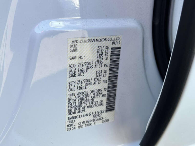 2023 Nissan Frontier