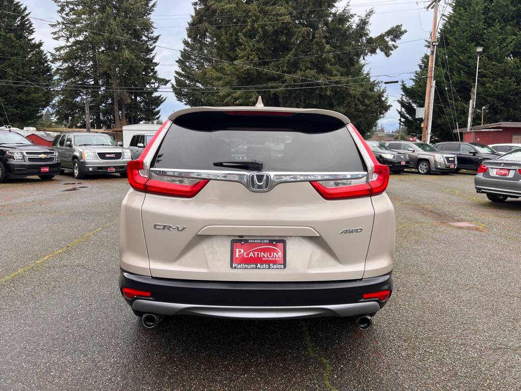 2017 Honda CR-V for sale at PLATINUM AUTO SALES INC in Lacey, WA