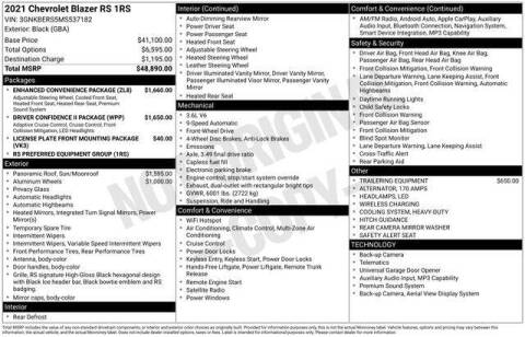 2021 Chevrolet Blazer RS