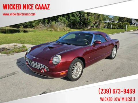 2004 Ford Thunderbird for sale at WICKED NICE CAAAZ in Cape Coral FL