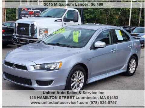 2015 Mitsubishi Lancer for sale at United Auto Sales & Service Inc in Leominster MA