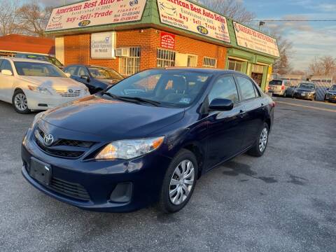 2012 Toyota Corolla for sale at American Best Auto Sales in Uniondale NY