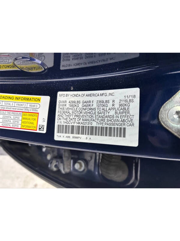 2019 Honda Accord LX