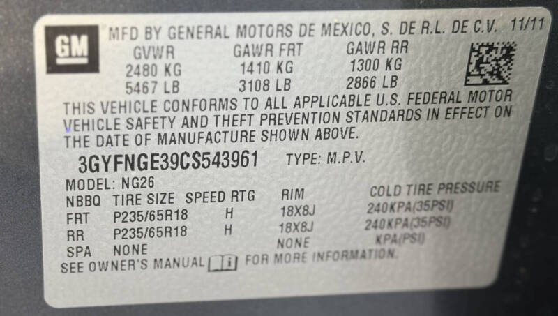2012 Cadillac SRX