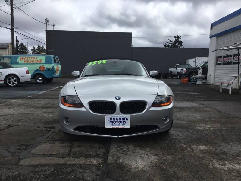 2004 BMW Z4 for sale at Longoria Motors in Portland OR