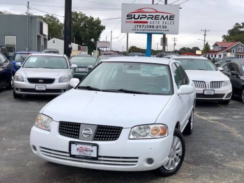 2005 Nissan Sentra for sale at Supreme Auto Sales in Chesapeake VA