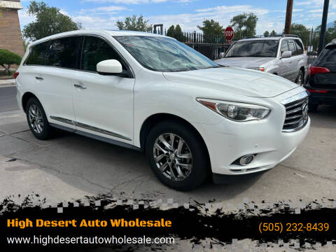 2013 Infiniti JX35 for sale at High Desert Auto Wholesale in Albuquerque NM