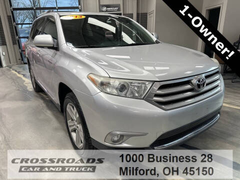 2013 Toyota Highlander for sale at Crossroads Car and Truck - Crossroads Car & Truck - Mulberry in Milford OH