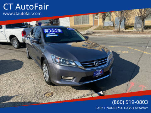 2013 Honda Accord for sale at CT AutoFair in West Hartford CT