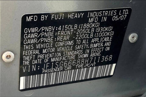 2008 Subaru Forester Sports 2.5 X