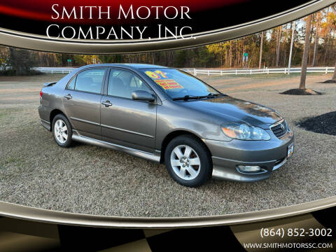 2007 Toyota Corolla for sale at Smith Motor Company, Inc. in Mc Cormick SC