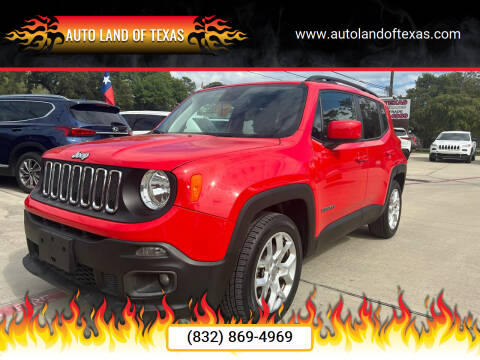 2018 Jeep Renegade for sale at Auto Land Of Texas in Cypress TX