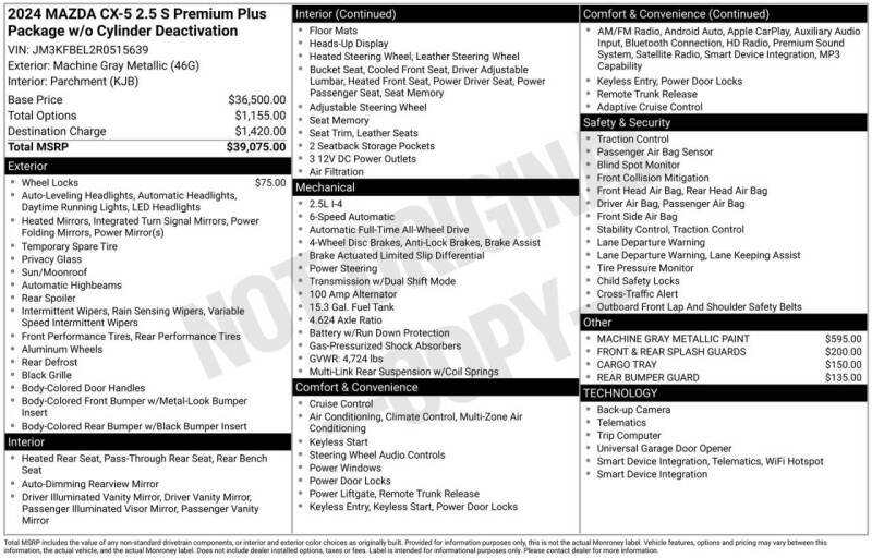2024 Mazda CX-5 2.5 S Premium Plus