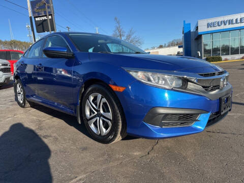 2016 Honda Civic for sale at NEUVILLE CHEVY BUICK GMC in Waupaca WI