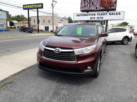 2014 Toyota Highlander for sale at Automotive Fleet Sales in Lemoyne PA