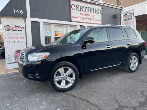 2008 Toyota Highlander for sale at CERTIFIED MOTORCAR LLC in Roselle Park NJ