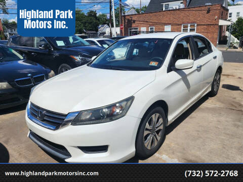 2013 Honda Accord for sale at Highland Park Motors Inc. in Highland Park NJ