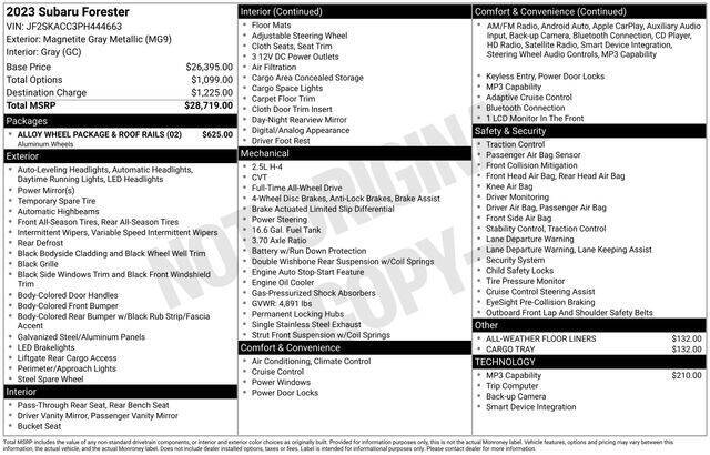 2023 Subaru Forester