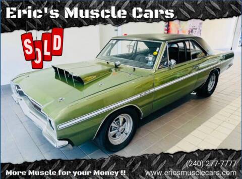 1968 Dodge Dart for sale at Eric's Muscle Cars in Clarksburg MD