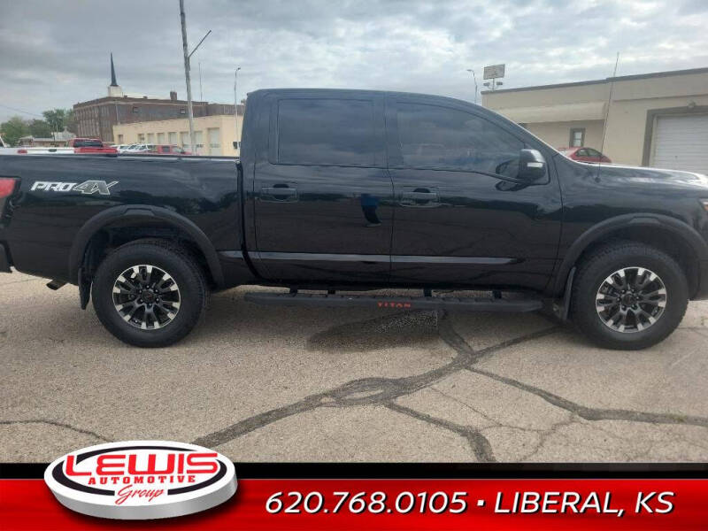 Used 2021 Nissan Titan PRO-4X with VIN 1N6AA1ED1MN512021 for sale in Liberal, KS