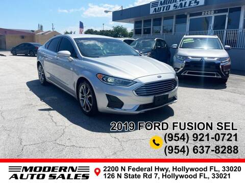 2019 Ford Fusion for sale at Modern Auto Sales in Hollywood FL