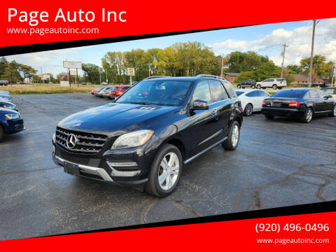 2013 Mercedes-Benz M-Class for sale at Page Auto Inc in Green Bay WI