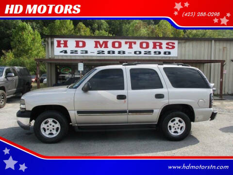 2004 Chevrolet Tahoe for sale at HD MOTORS in Kingsport TN